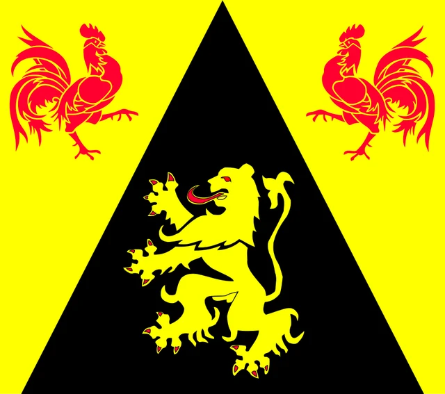 Bandera de Brabante Valón