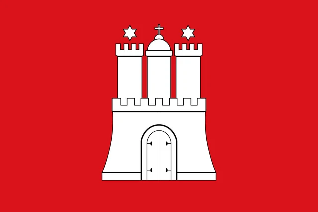 Flagge: Hamburg