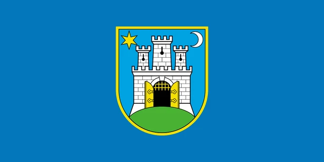 Bandera de Ciudad de Zagreb